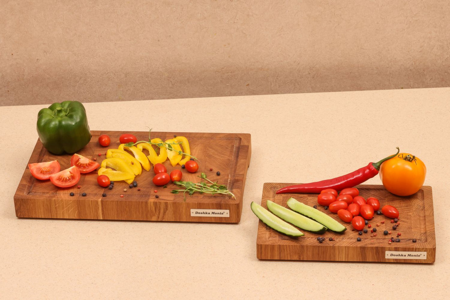 Premium End-Grain Oak Cutting Board Doshka Monte