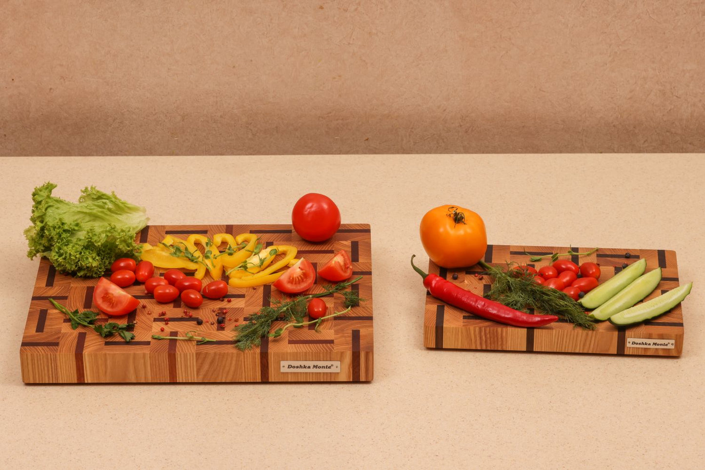 Cutting Board Doshka Monte Ash+Sapele Grain Wickerwork