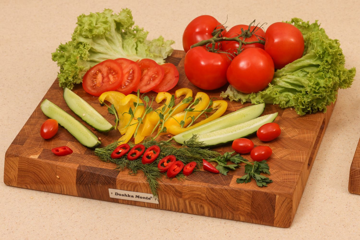 Cutting Board Doshka Monte Oak+Ash Grain