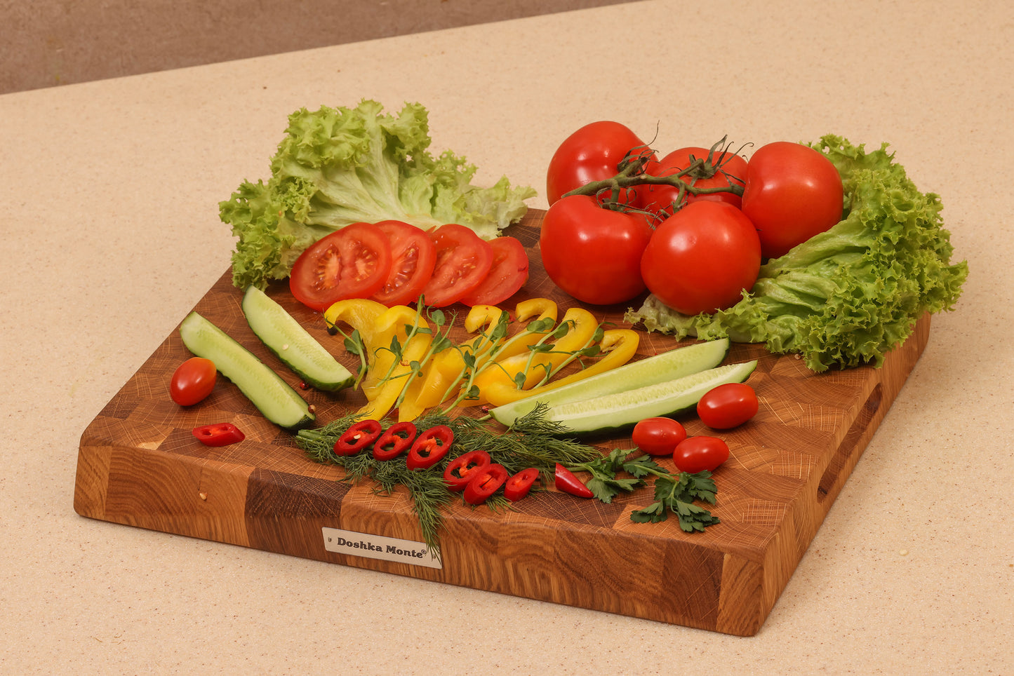 Line Oak Cutting Boards - Doshka Monte End Grain Crafts