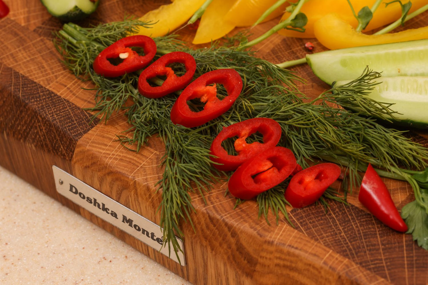 Cutting Board Doshka Monte Oak+Ash Grain