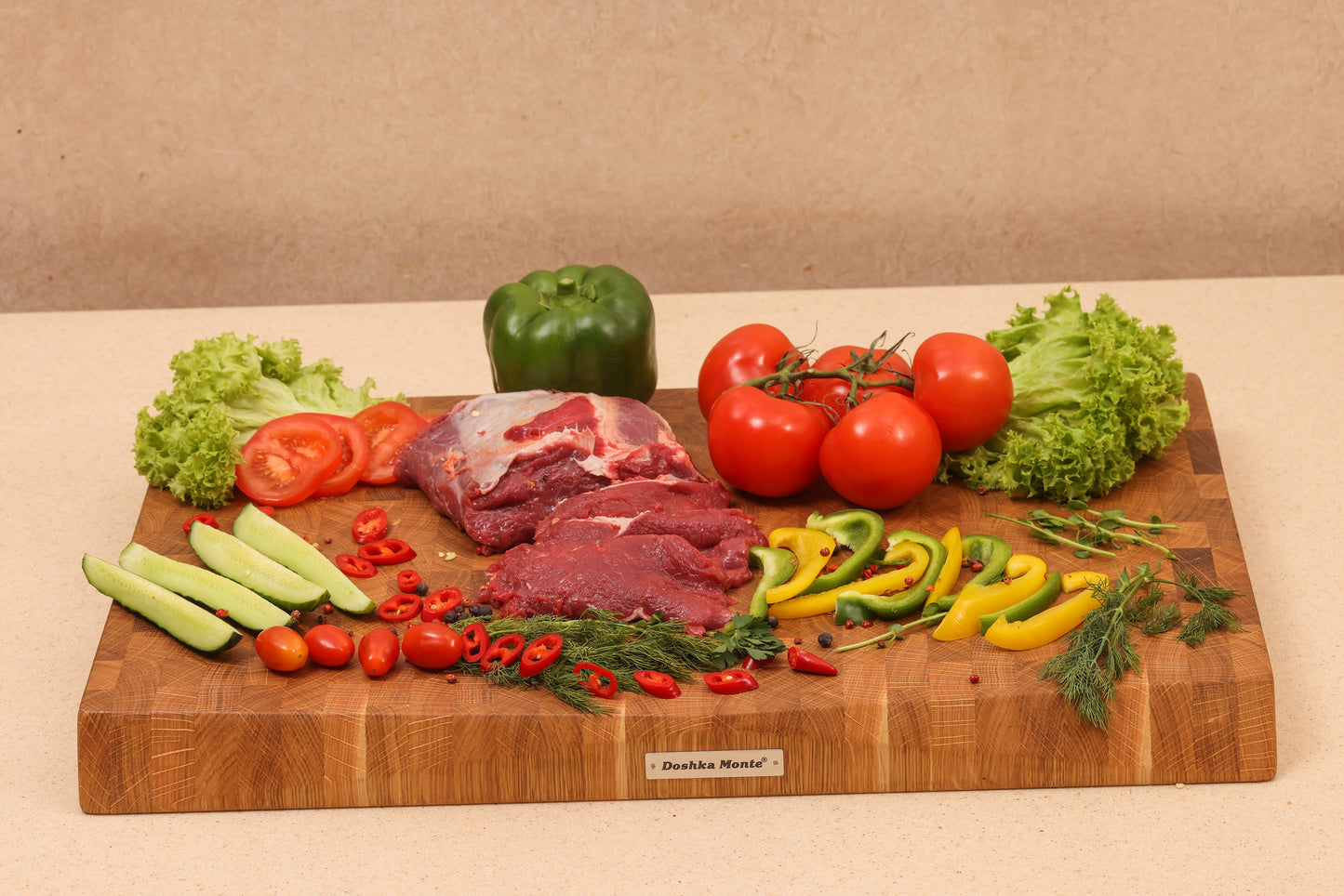 Line Oak Cutting Boards - Doshka Monte End Grain Crafts