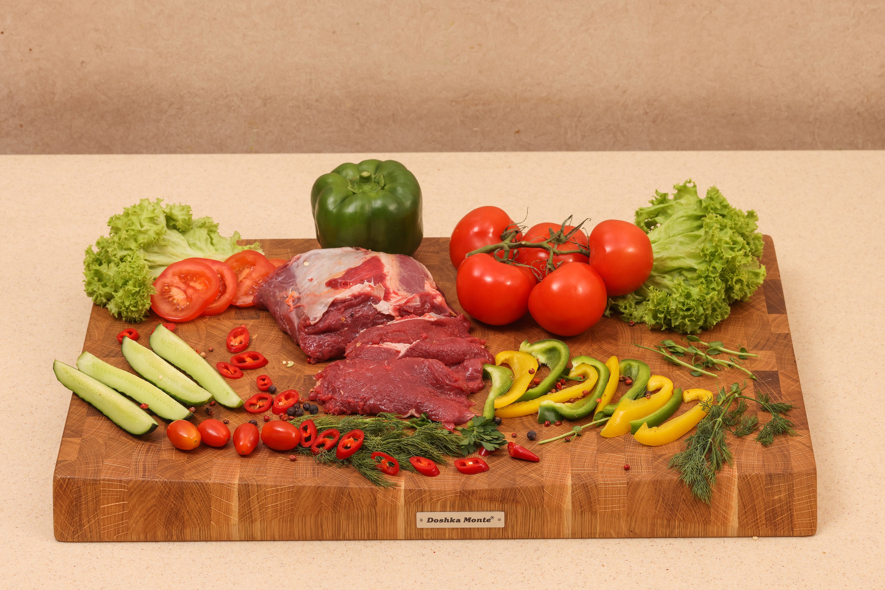 Line Oak Cutting Boards - Doshka Monte End Grain Crafts