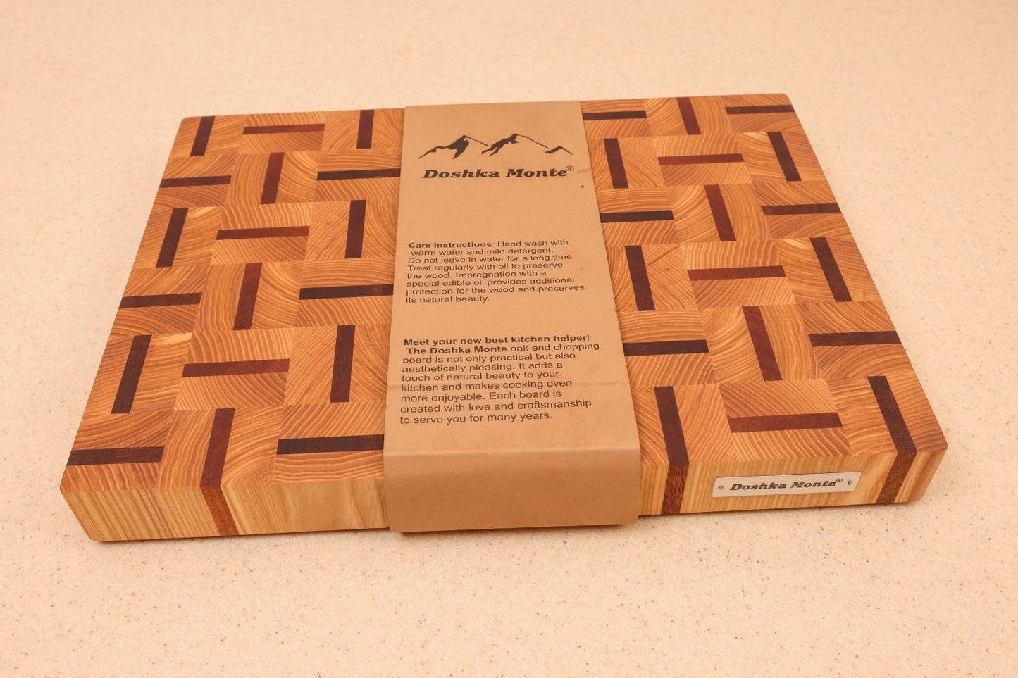 Cutting Board Doshka Monte Ash+Sapele Grain Wickerwork
