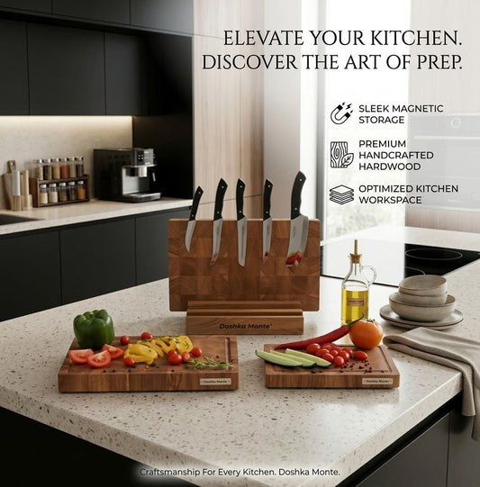 Doshka Monte Expert Blog: Magnetic Knife Block Set as an Upsell Engine for Kitchen Showrooms