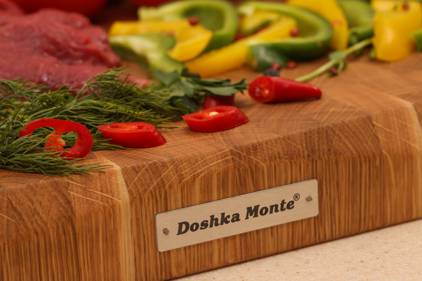 Line Oak Cutting Boards - Doshka Monte End Grain Crafts